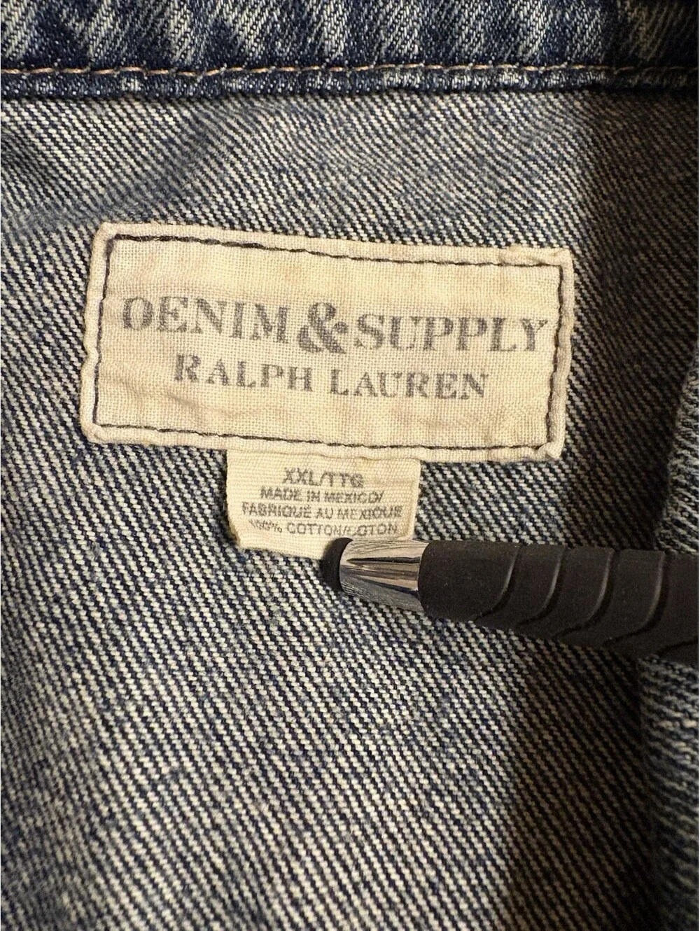 Polo Ralph Lauren Denim & Supply Icon Trucker Jacket Men's XXL Blue Jean Denim